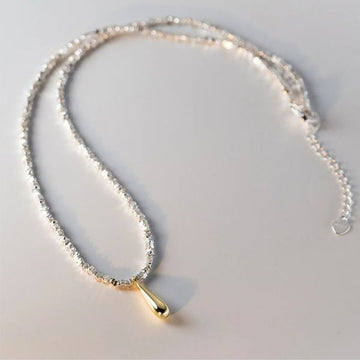 Collar Gota de Plata – Lluvia Dorada | Véra