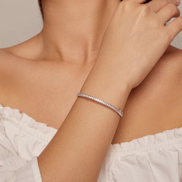 Pulsera de Plata Esterlina – Nieve Clara | Véra