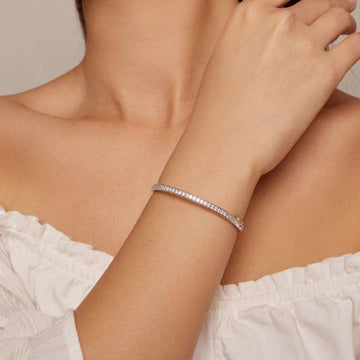 Pulsera de Plata Esterlina – Nieve Clara | Véra